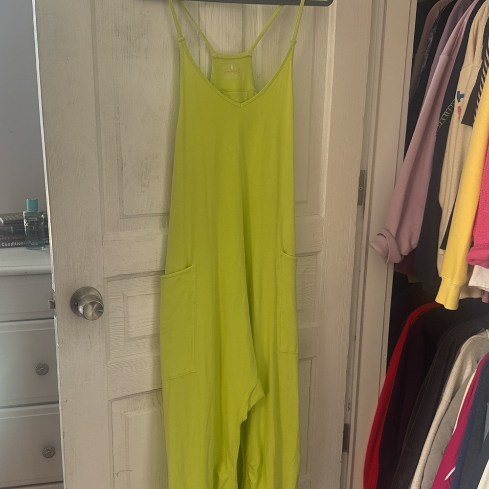 Women’s Free People Movement Green Hot Shot Onesie Size Small